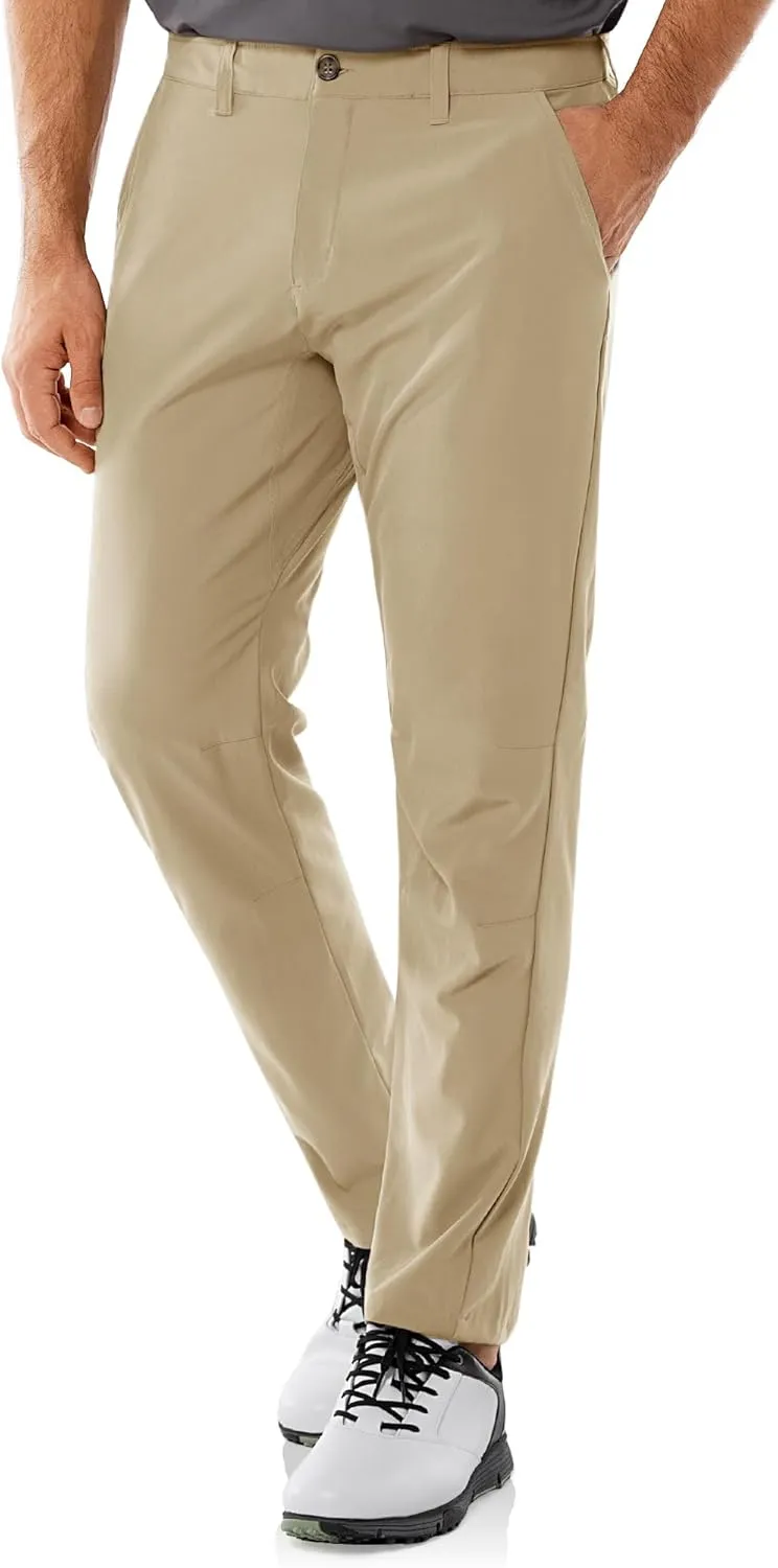 33,000ft Men's Golf Pants with 5 Pockets Classic-Fit Stretch Quick Dry Lightweight UPF 50  Hiking Pants