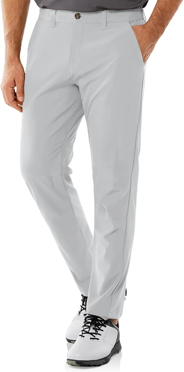 33,000ft Men's Golf Pants with 5 Pockets Classic-Fit Stretch Quick Dry Lightweight UPF 50  Hiking Pants