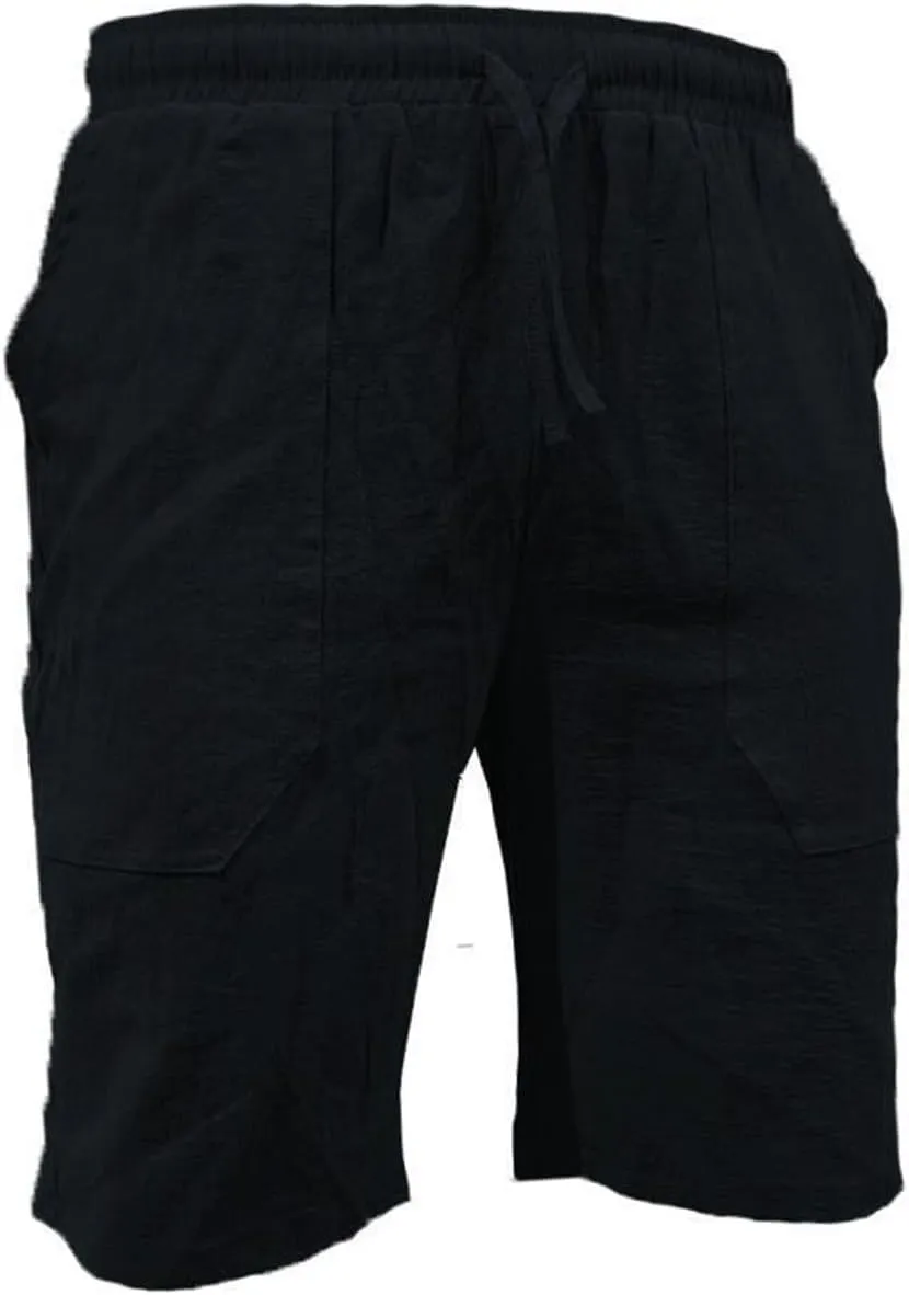 Athletic Shorts for Men Loose 3/4 Shorts Drawstring Elastic Waist Baggy Wide Leg Casual Beach Yoga Trousers Mens