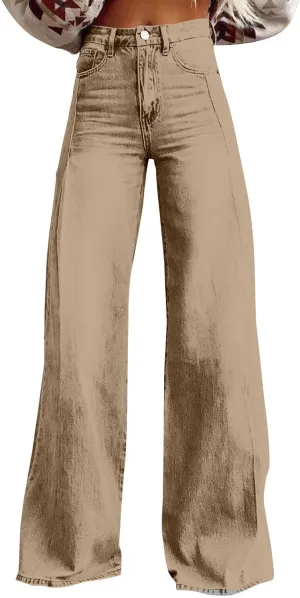 Baggy Jeans for Women 2025 Trendy Wide Leg Boyfriend Pants Y2k Streetwear Hippie Clothes Denim Outfit Western Wear