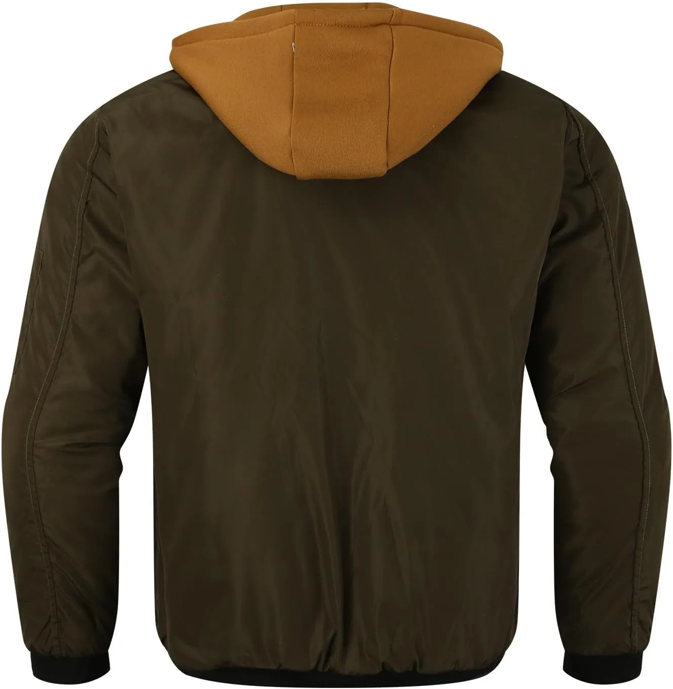 Black Sweatshirt Short Thick Hooded Leather Jacket Zipper Lapel Vintage Autobike Coat Warm Daily Top Mens Flannel