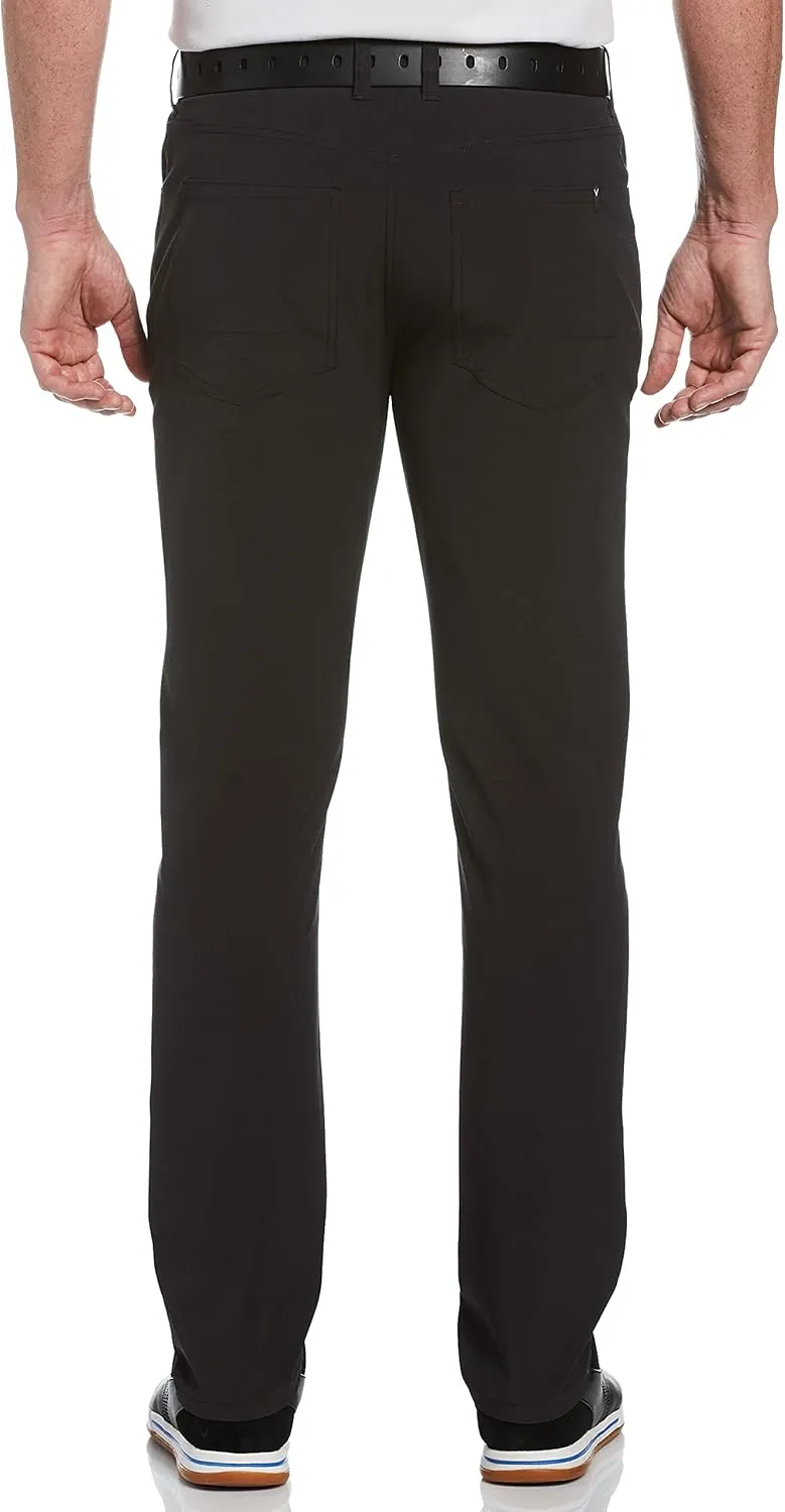 Callaway Men’s EverPlay 5-Pocket Golf Pants with Comfort Waistband, Stretch Non-Iron Fabric, Moisture-Wicking, Tapered Fit