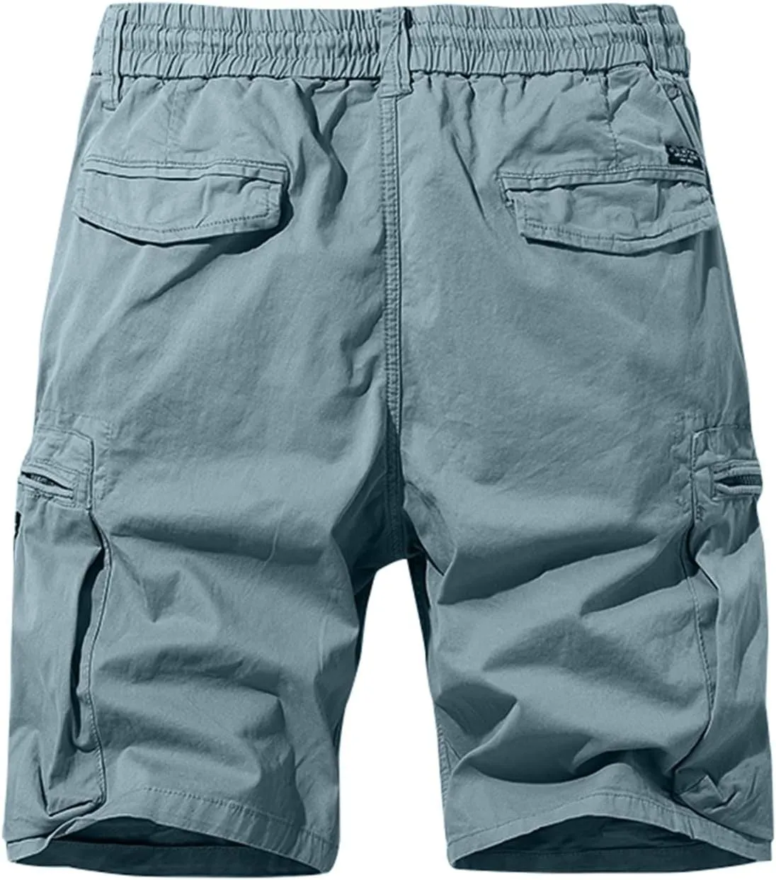 Cargo Pants for Men,Drawstring Elastic Waist Shorts Cotton Breathable Trousers Sports Straight Leg Pants