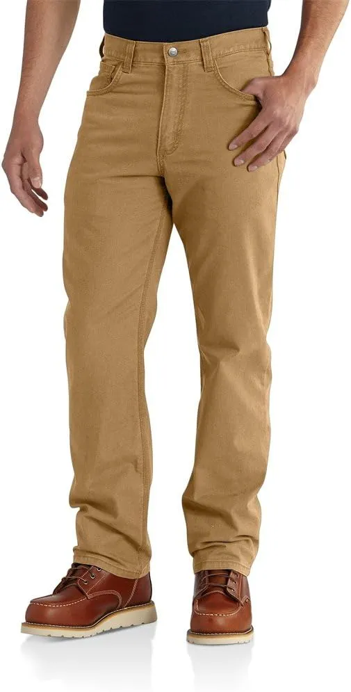 Carhartt Men's Relaxed Straight Rigby Pant, Hickory, 38W x 34L