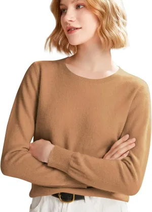 Cashmere Sweaters for Women Long Sleeve Causal Pullover Tops Soft Warm Cozy Lightweight Thin Spring Knit Sweaters