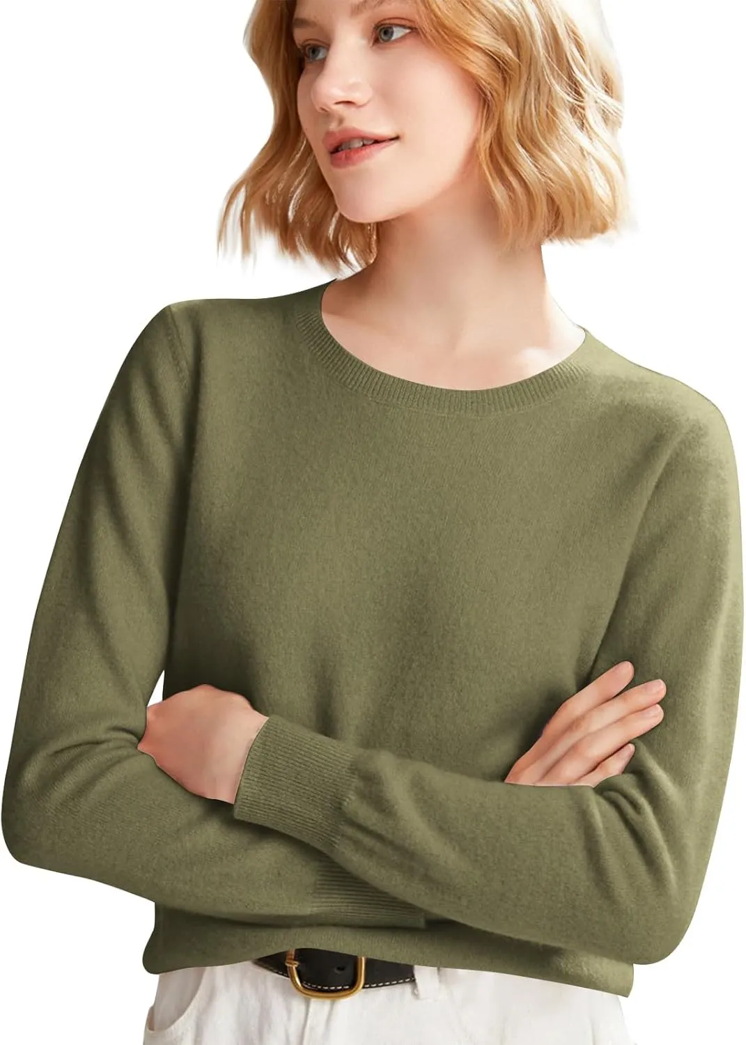 Cashmere Sweaters for Women Long Sleeve Causal Pullover Tops Soft Warm Cozy Lightweight Thin Spring Knit Sweaters