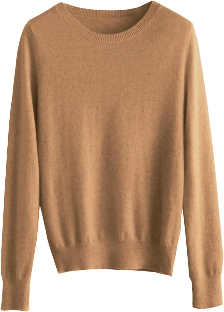 Cashmere Sweaters for Women Long Sleeve Causal Pullover Tops Soft Warm Cozy Lightweight Thin Spring Knit Sweaters