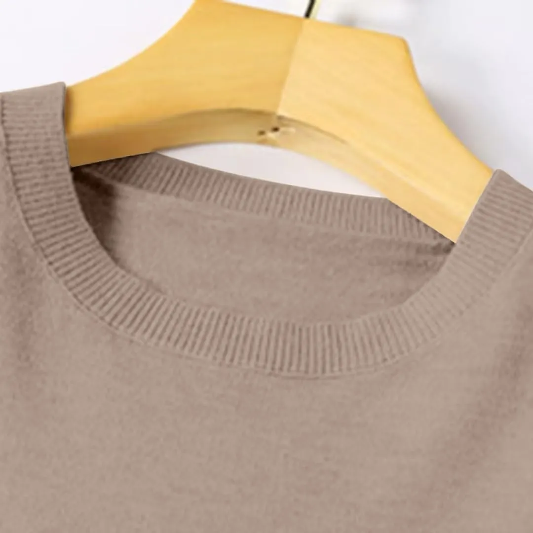 Cashmere Sweaters for Women Long Sleeve Tops Crew Neck Knit Sweater Ladies Warm Soft Lightweight Pullover