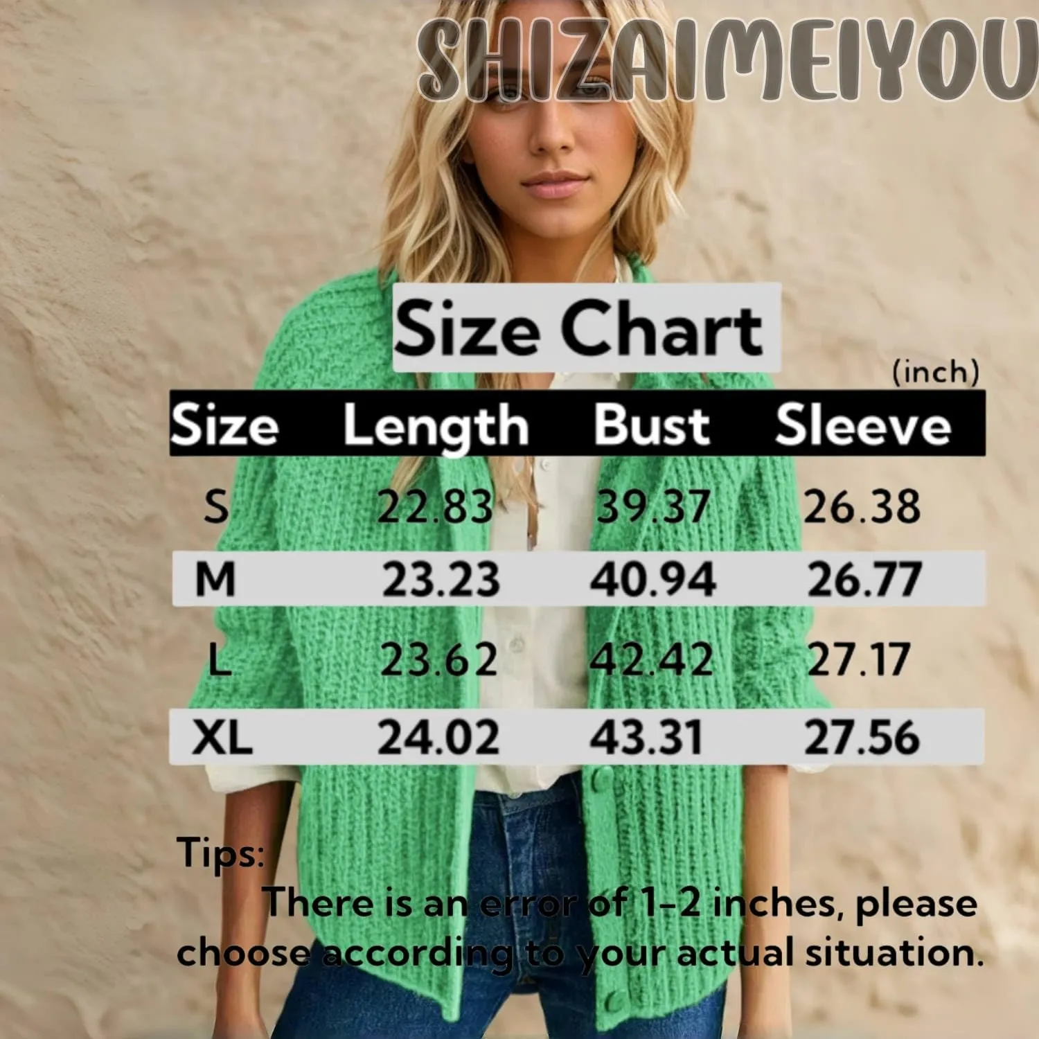 Chunky Cardigan Sweaters for Women Trendy Button Up Sweaters Casual Soft Cropped Knit Cardigans Loose