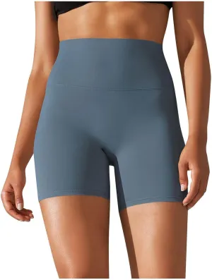 Dademeo High Waist Biker Shorts for Women Fitness Athletic Workout Running Yoga Compression Shorts Stretch Gym Running Shorts