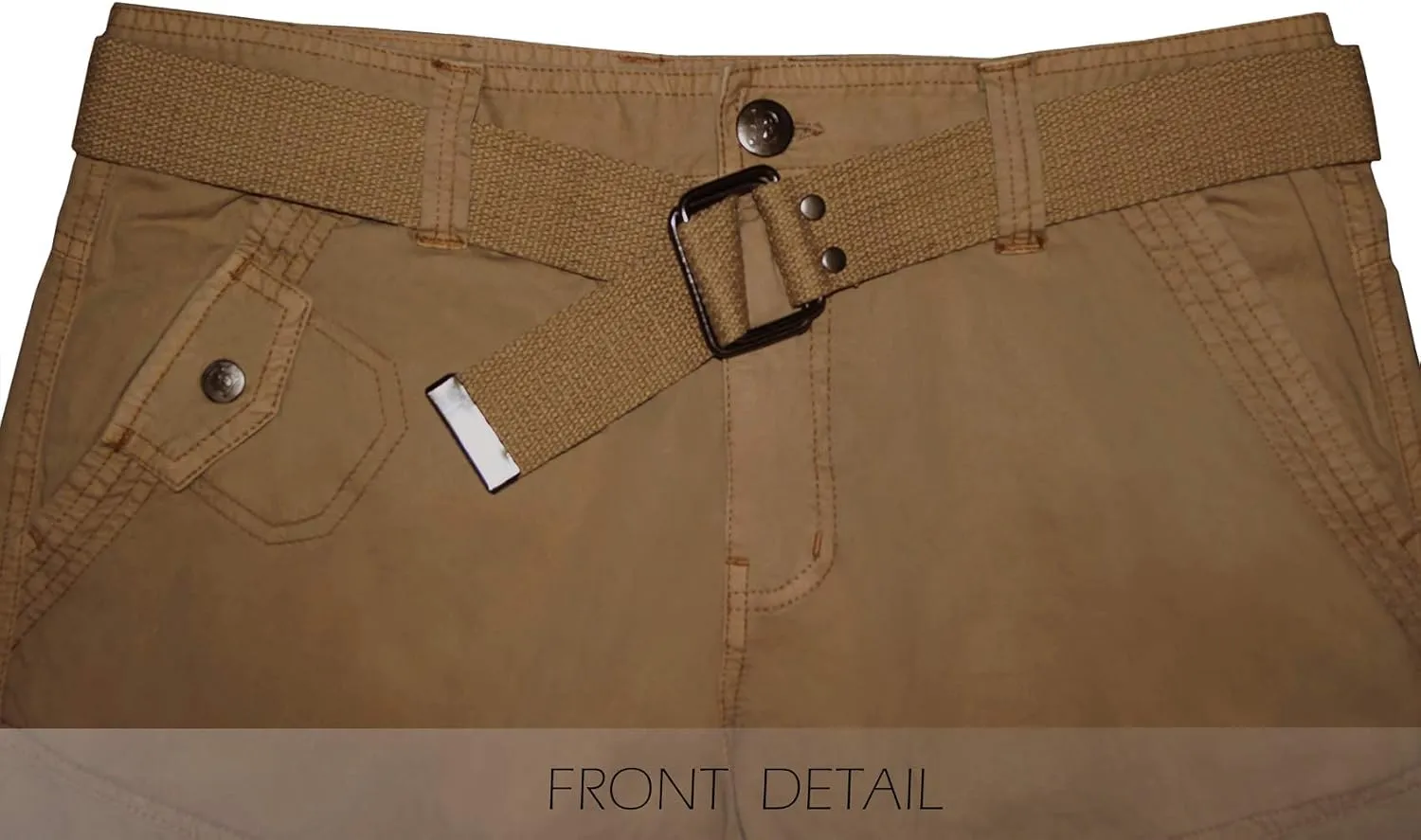 ETHANOL Men Relaxed Cargo Pants with 6 Big Pockets Casual Work Combat Trousers