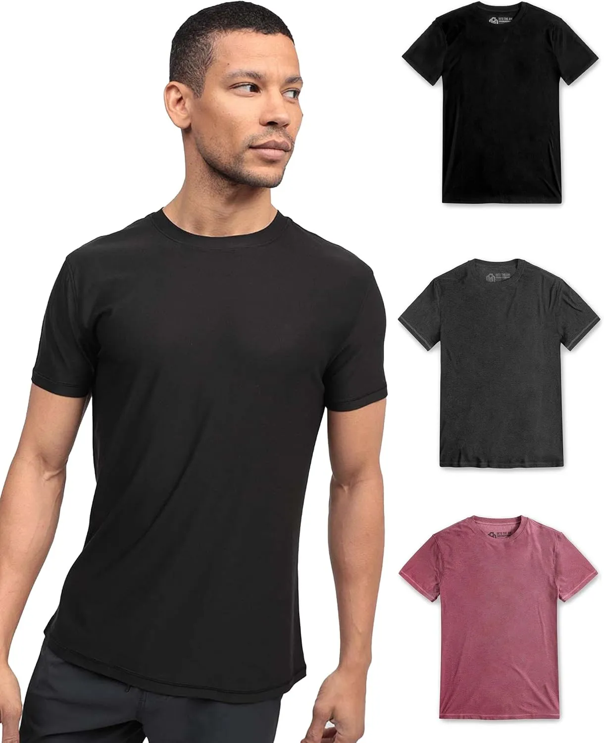 INTO THE AM Premium Workout Shirts for Men - Ultra-Lightweight Athletic Gym Tees S - 4XL