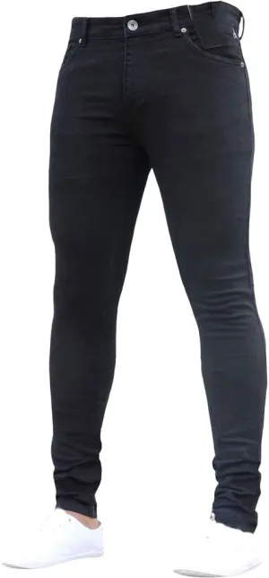 Jeans for Men Plus Size Loose Elastic Waist Jeans Street Wide Leg Trousers Pants Skinny Slim Fit Dark Jeans Men Men