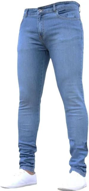 Jeans for Men Plus Size Loose Elastic Waist Jeans Street Wide Leg Trousers Pants Skinny Slim Fit Dark Jeans Men Men