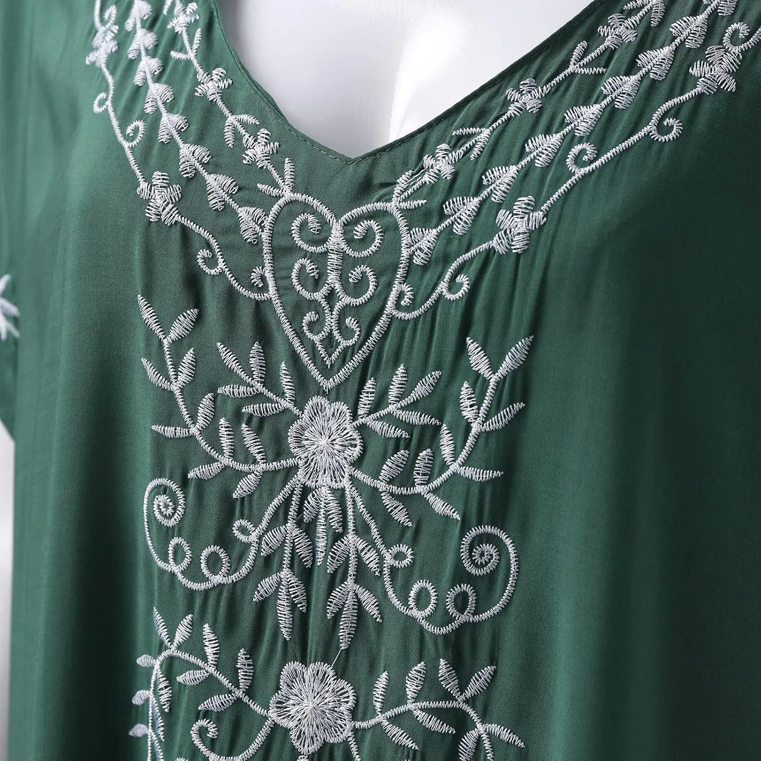 Kaftan Dresses for Women Plus Size Bathing Suit Cover up Vneck Batwing Dress Loose fit Moroccan Caftan mumu Dresses Amethyst