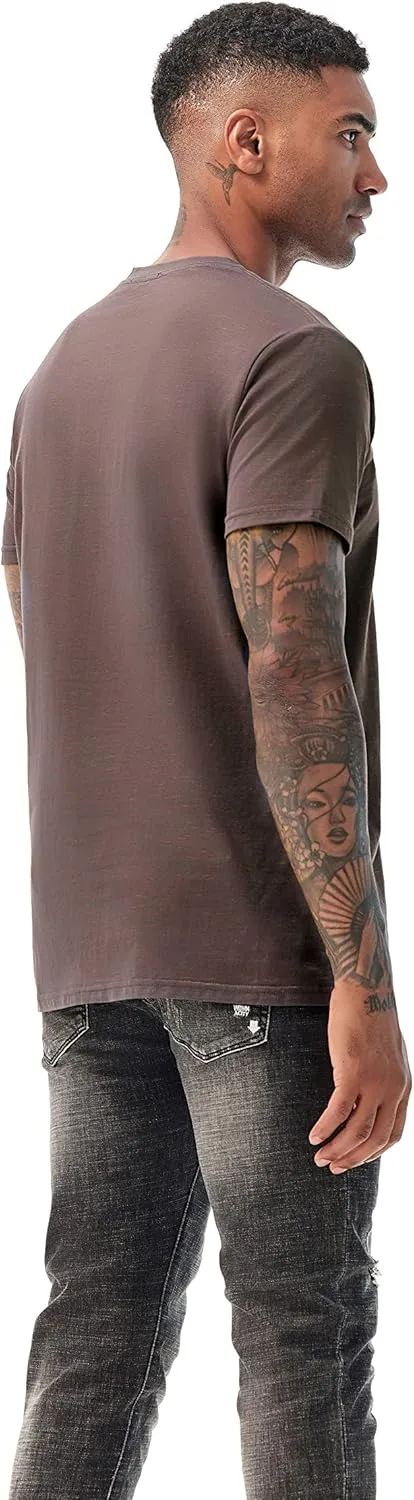 KLIEGOU Men's V Neck T Shirts - Casual Stylish Fitted Stretch Tees for Men