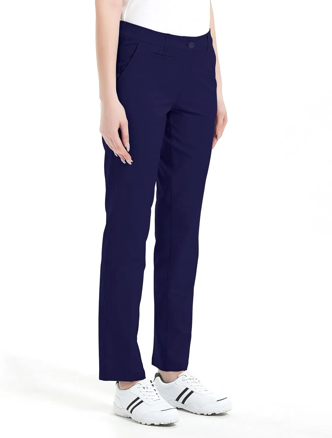 Lesmart Womens Pants Golf Stretch Lightweight Breathable Quick Dry Work Ladies Golf Pants with Pockets