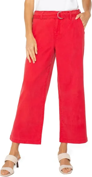 Liverpool Women's Stride High-Rise Crop Wide Leg with Self Belt