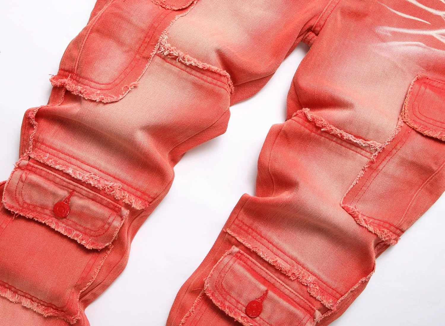 Male Casual Fashion Plus Size Ripped Jeans Straight Leg Plus Size Fashion Pants Men Jean Cut Jeans for Men Cut Jeans