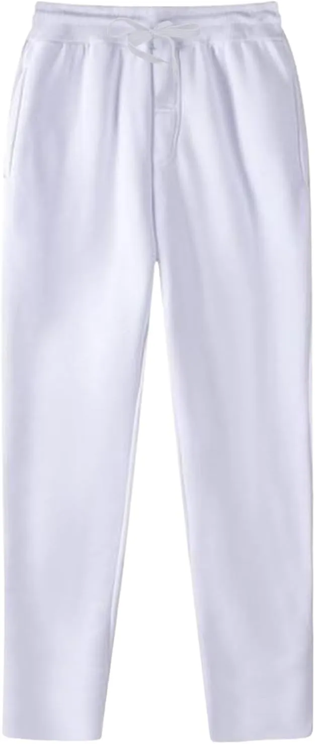 Men Cargo Pants with Pockets, Stretch Drawstring Elastic Waist Sweatpants, Tall Regular Fit Pants Tall Joggers Trousers