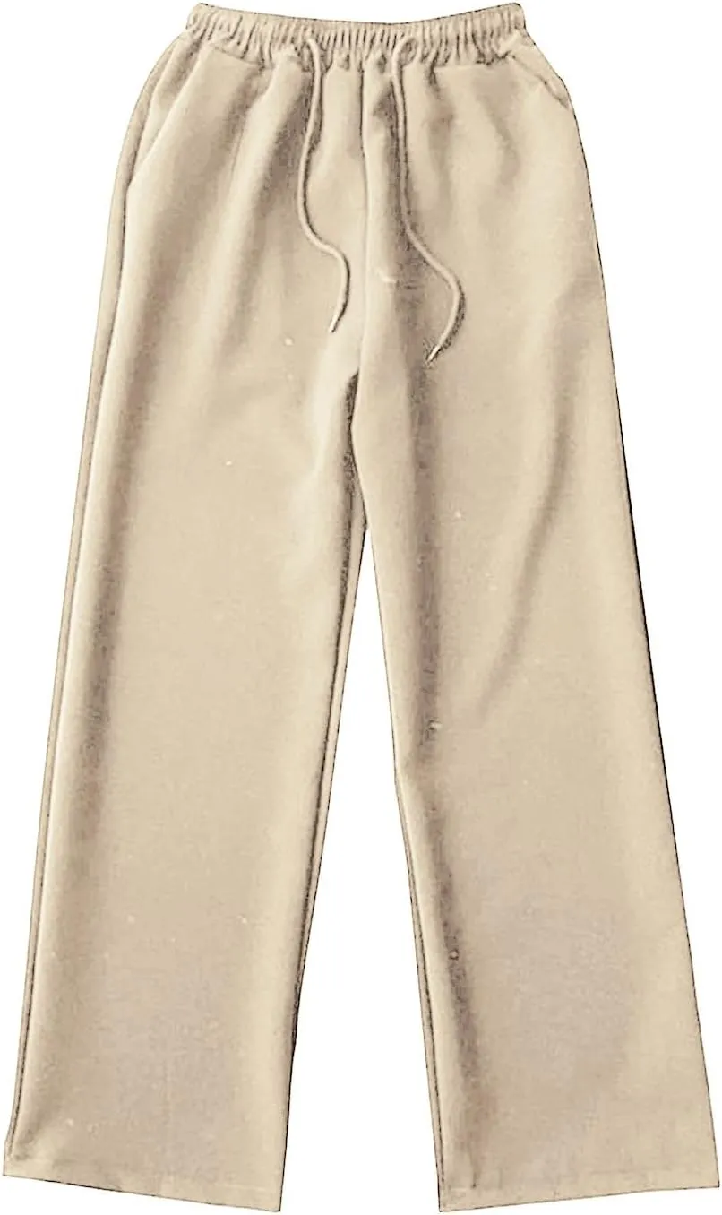 Men Casual Wide-Leg Nine-Point Suit Pants Straight Trousers Wide Pants Oversized Fashion Pure Black Old Daddy Pants