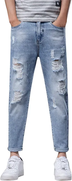 Men Jeans Pocket Drawstring Waist Solid Color Slim Toe Jeans Jeans Mens Relaxed Jeans Men Mens Fitted