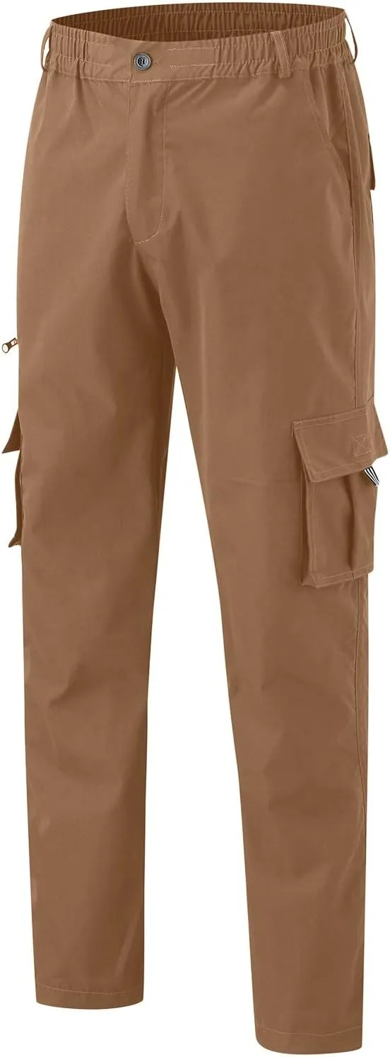 Men Pant Casual Soft Joggers Running Gym Outdoor Sports Sweatpant Open Hem Elastic Waist Combat Pant