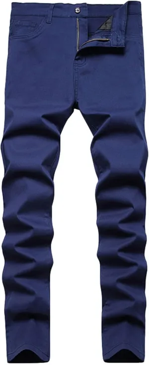 Men's Classic Multi-Pocket Relaxed Straight Leg Plus Size Fashion Pants Straight Mid Rise Jeans Men's Pants Jeans