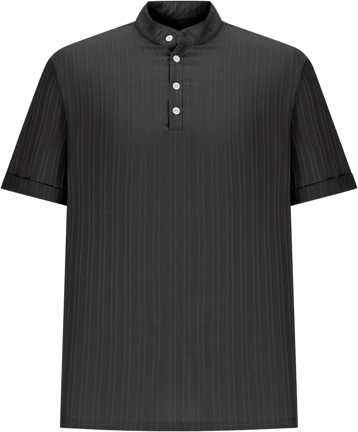 Mens Henley Shirts Short Sleeve Textura Tshirt Comfy Golf Tops Casual Tees 2024 Summer Blouse Muscle Tshirts Shirts