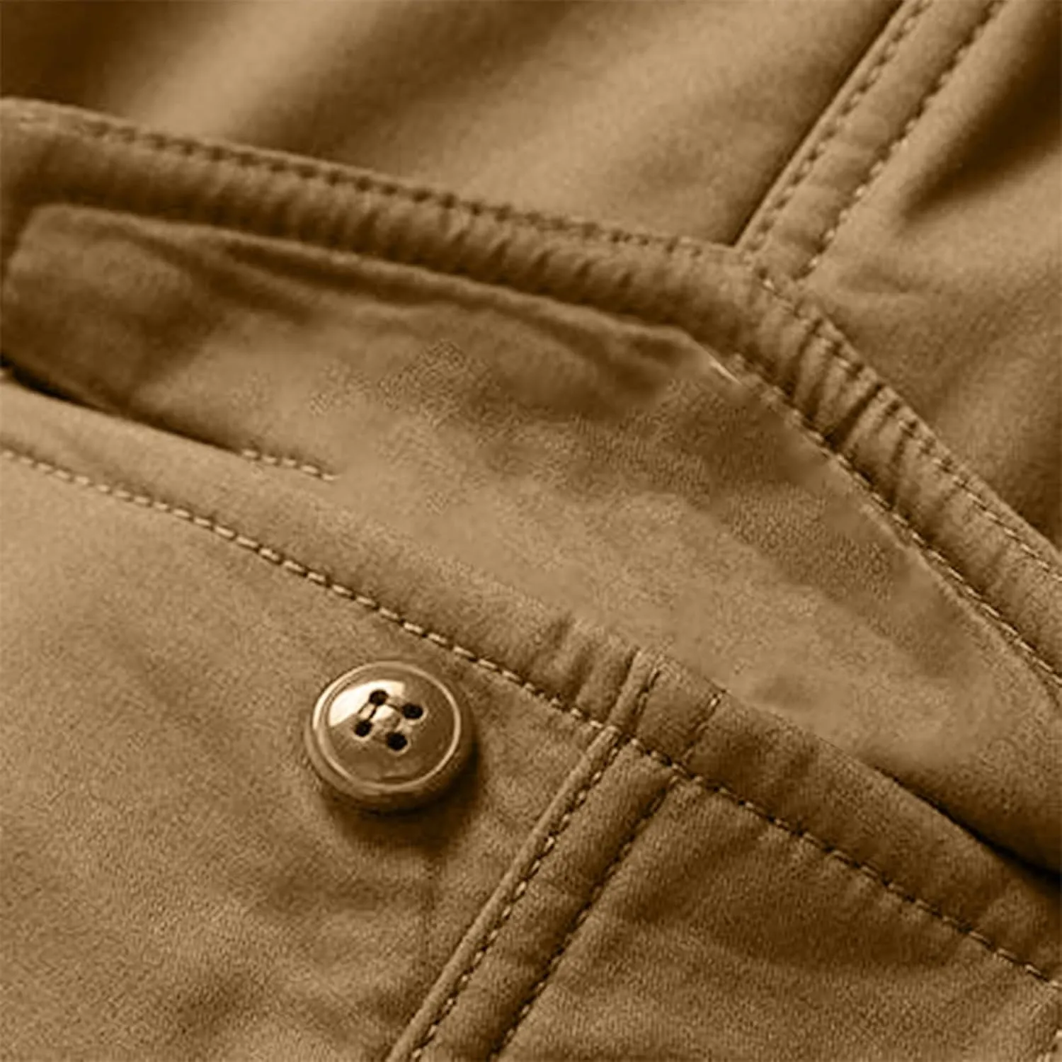 Men's Hiking Pants Fleece Lined Winter Military Work Cargo Pants Oversized Men Thermal Outdoor Tactical Training Warm