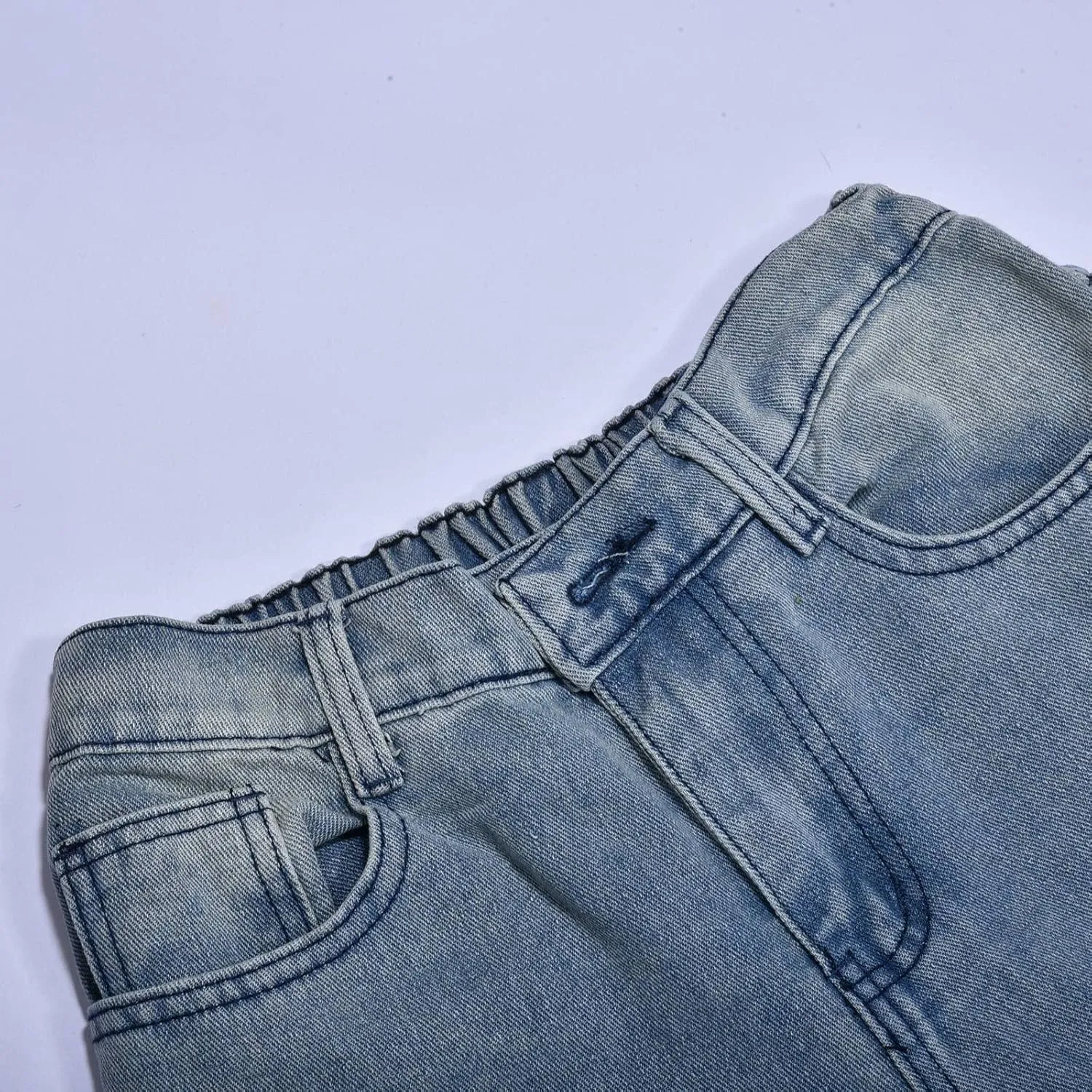 Mens Jeans Comfort Stretch Denim Straight Leg Relaxed Fit Jeans for Men Taper Jean Dark Blue Jeans for Men Jean