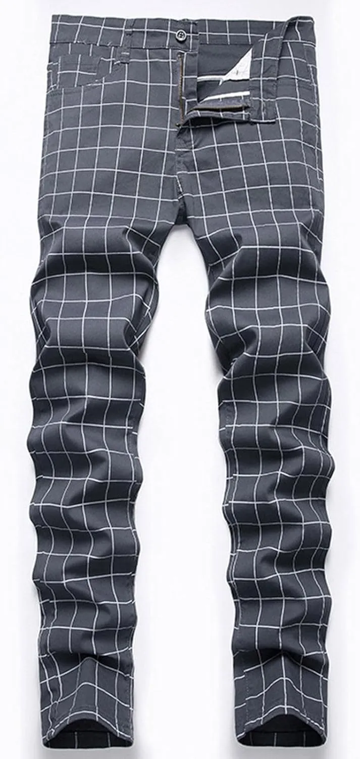 Men's Premium Comfort Classic Fit Jeans Straight Leg Stretch Fashion Pants Wide Leg Trousers Pants Men Relaxed Fit