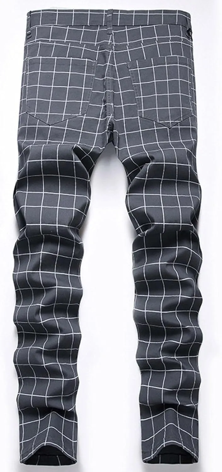 Men's Premium Comfort Classic Fit Jeans Straight Leg Stretch Fashion Pants Wide Leg Trousers Pants Men Relaxed Fit