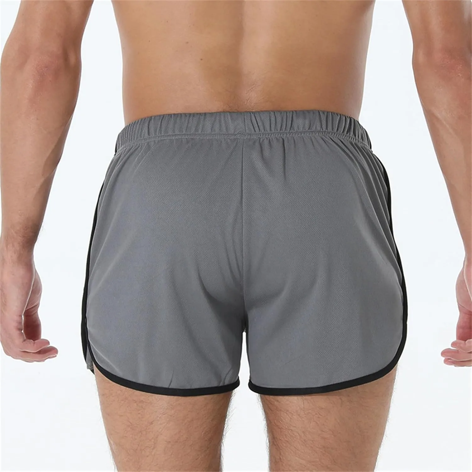 Mens Running Shorts 3 Inch Lightweight Beach Short Quick Dry Breathable Muscle Trunks Casual Mesh Workout Athletic