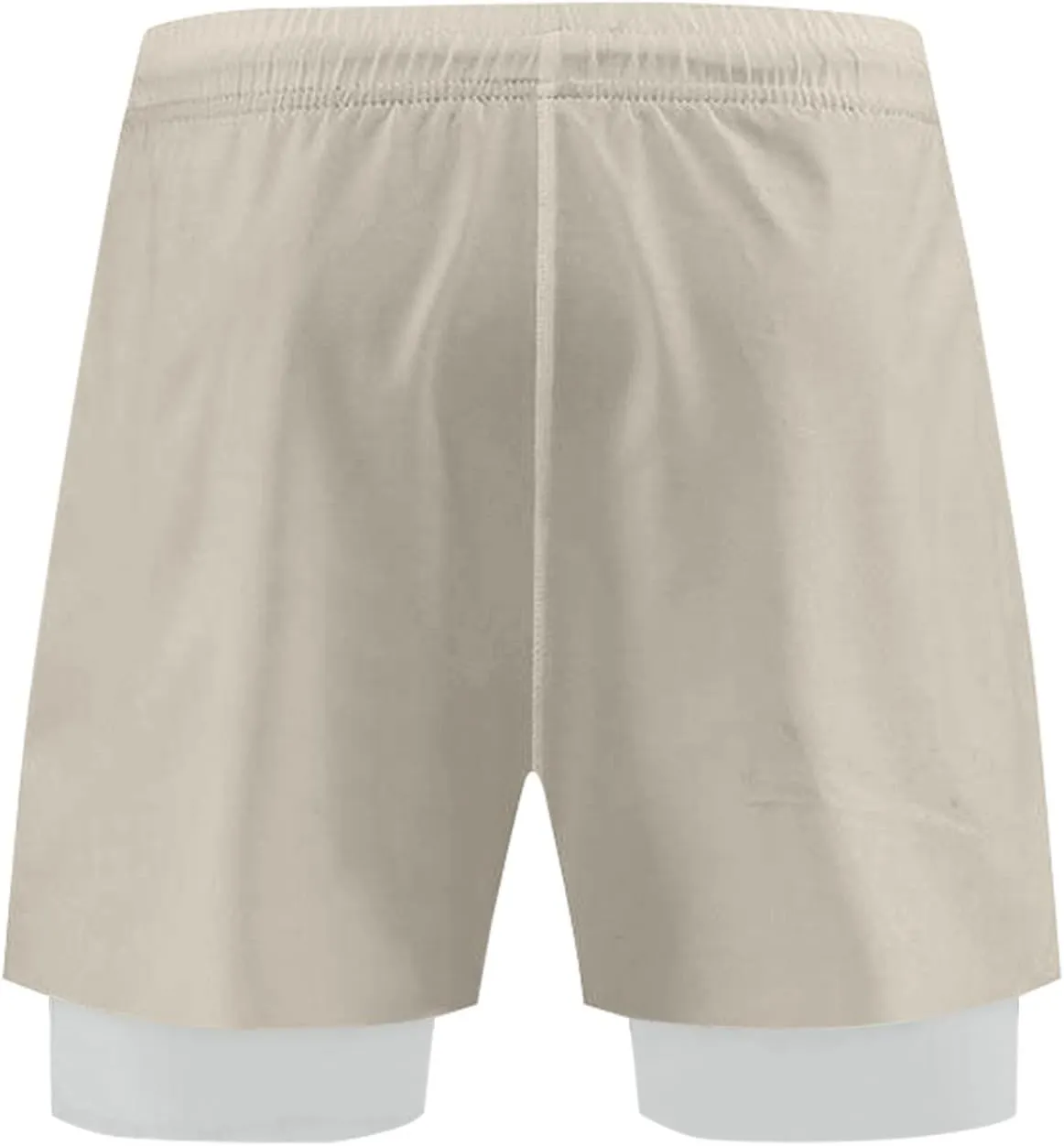 Men's Workout Running Shorts Athletic Elastic Waist Drawstring Shorts Solid Lightweight Gym Outdoor Pants