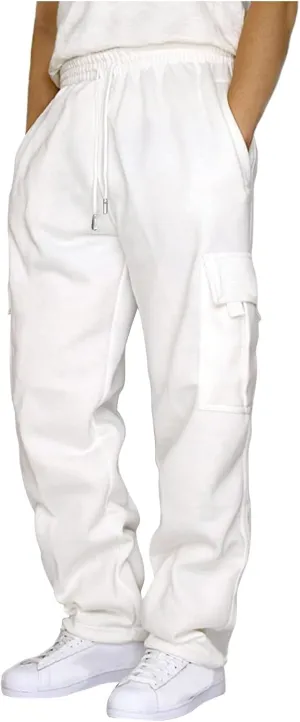 Olive Green Cargo Pants for Men Jeans Plus Size Mens Elastic Relaxed fit Straight Leg Jeans Men Mens Hiking Pants Winter Mens Linen Pants Casual Drawstring Joggers Men Work Men's Sports Sweatpants