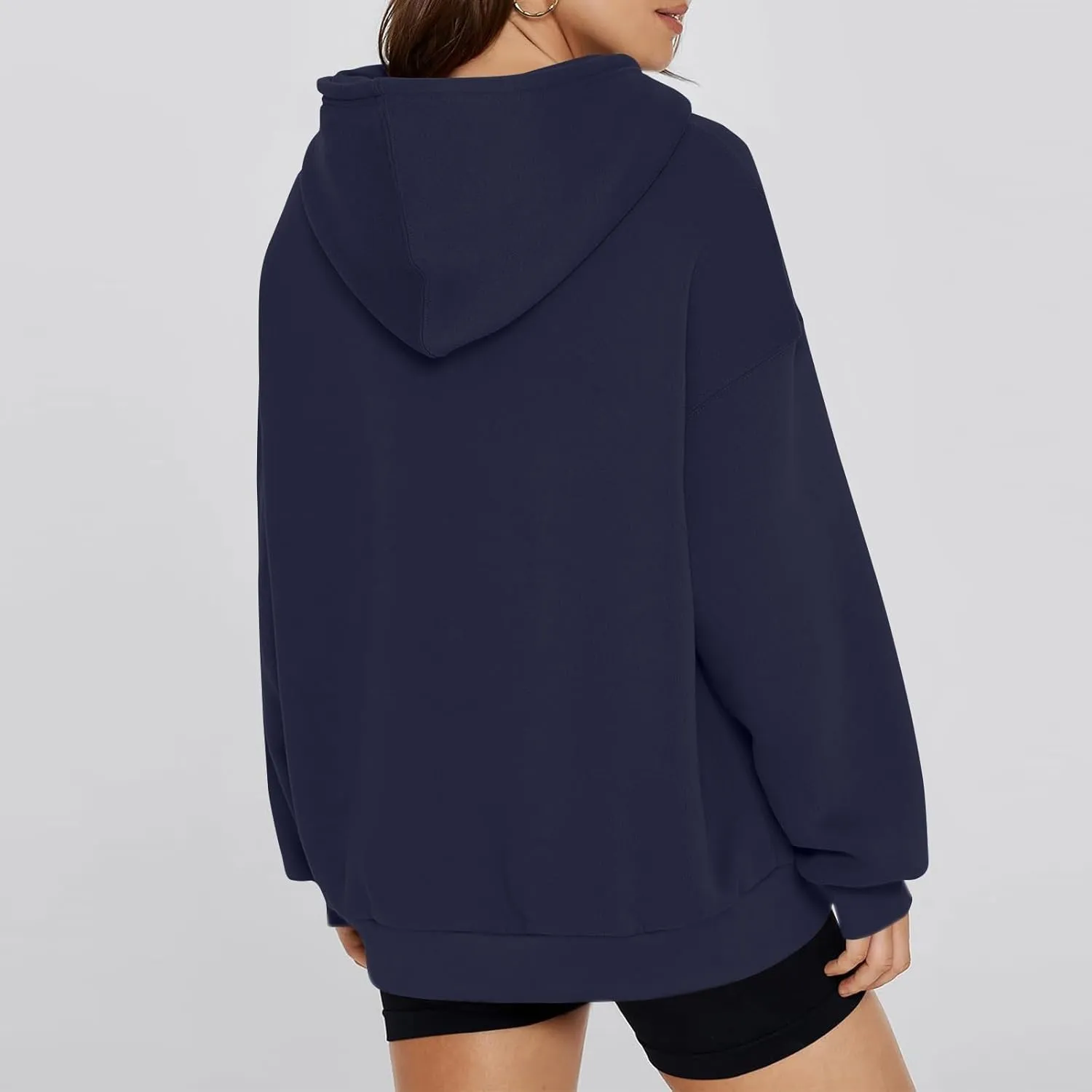 Oversized Essentials Hoodies for Women Loose Fit Fleece Sweatshirts with Pockets Long Sleeve Hooded Pullover