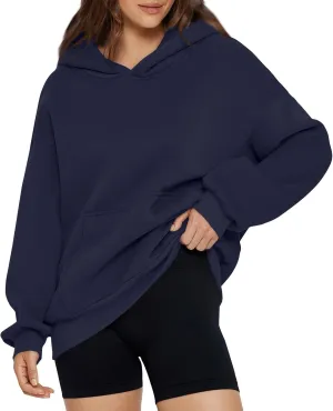 Oversized Essentials Hoodies for Women Loose Fit Fleece Sweatshirts with Pockets Long Sleeve Hooded Pullover
