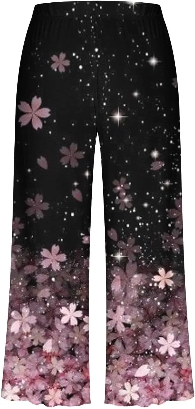 Pajamas for Women 2023 Set Short Sleeve Capri Pajamas Ladies Soft Comfy Pjs Summer Lounge Sleepwear Set With Pockets