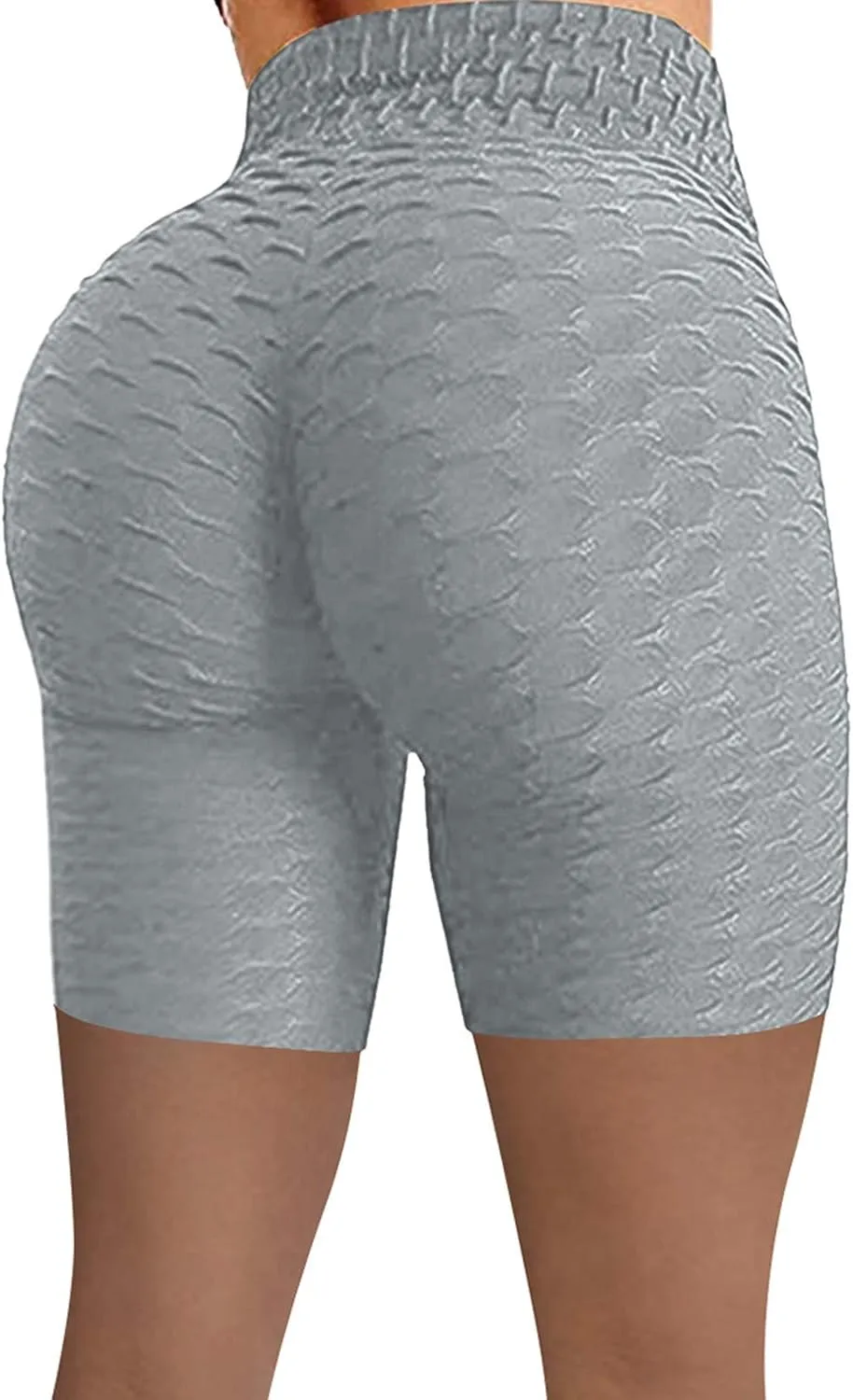 Running Shorts with Pockets Women High Waist Tummy Control Butt Lifting Short Leggings Gym Yoga Pants with Pockets