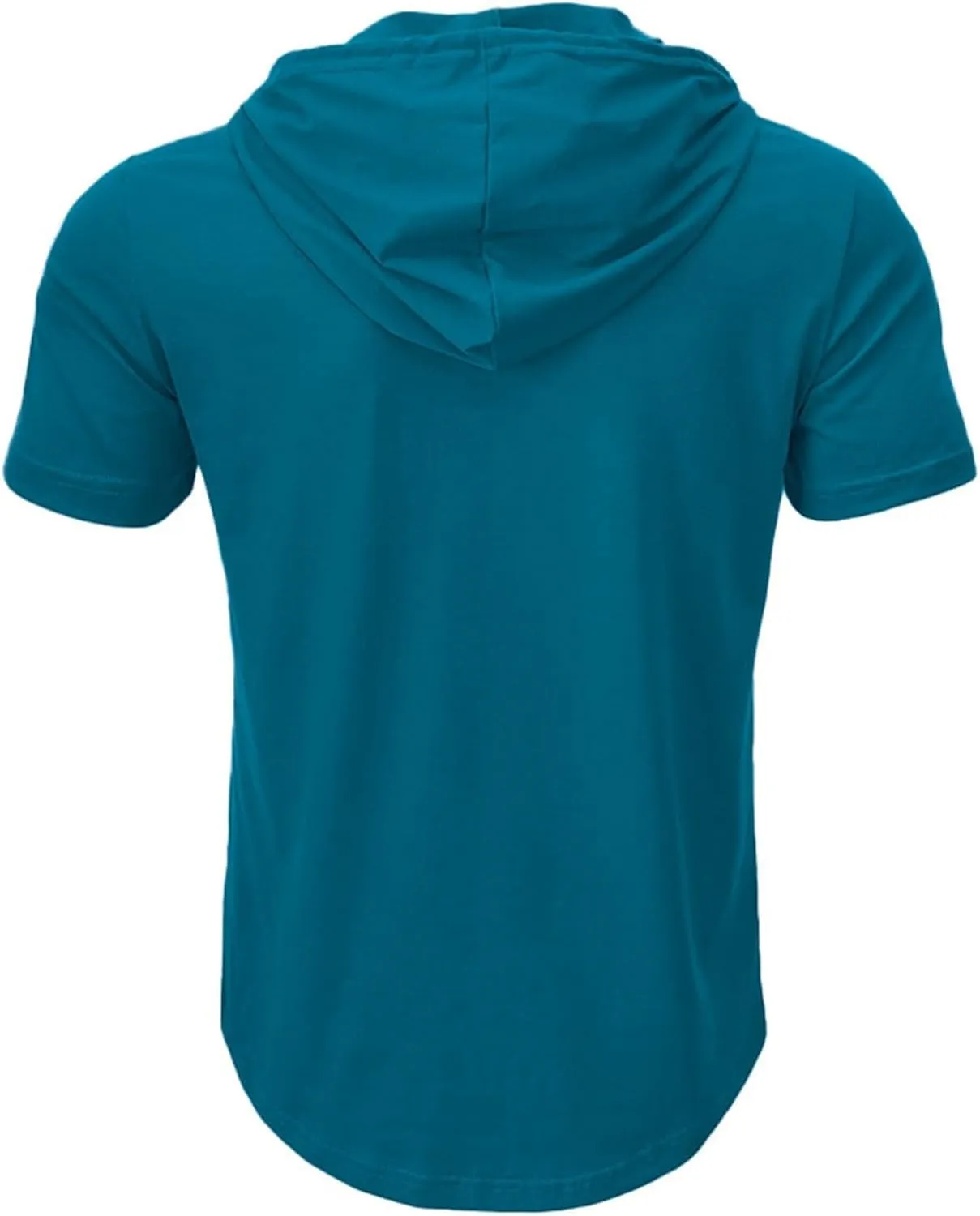 Short Sleeve Hoodies for Men Summer Button Down Tshirts Shirts Hooded Henley V Neck Pullover Tops 2025 Casual Tees