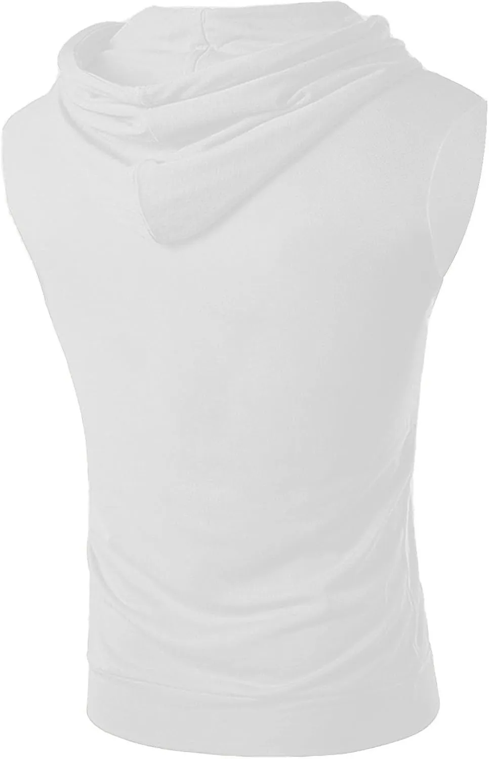Sleeveless Hoodies for Men Summer Workout Tank Tops Hooded Solid Color Pullover Shirts Muscle Tshirt 2025 Casual Tees