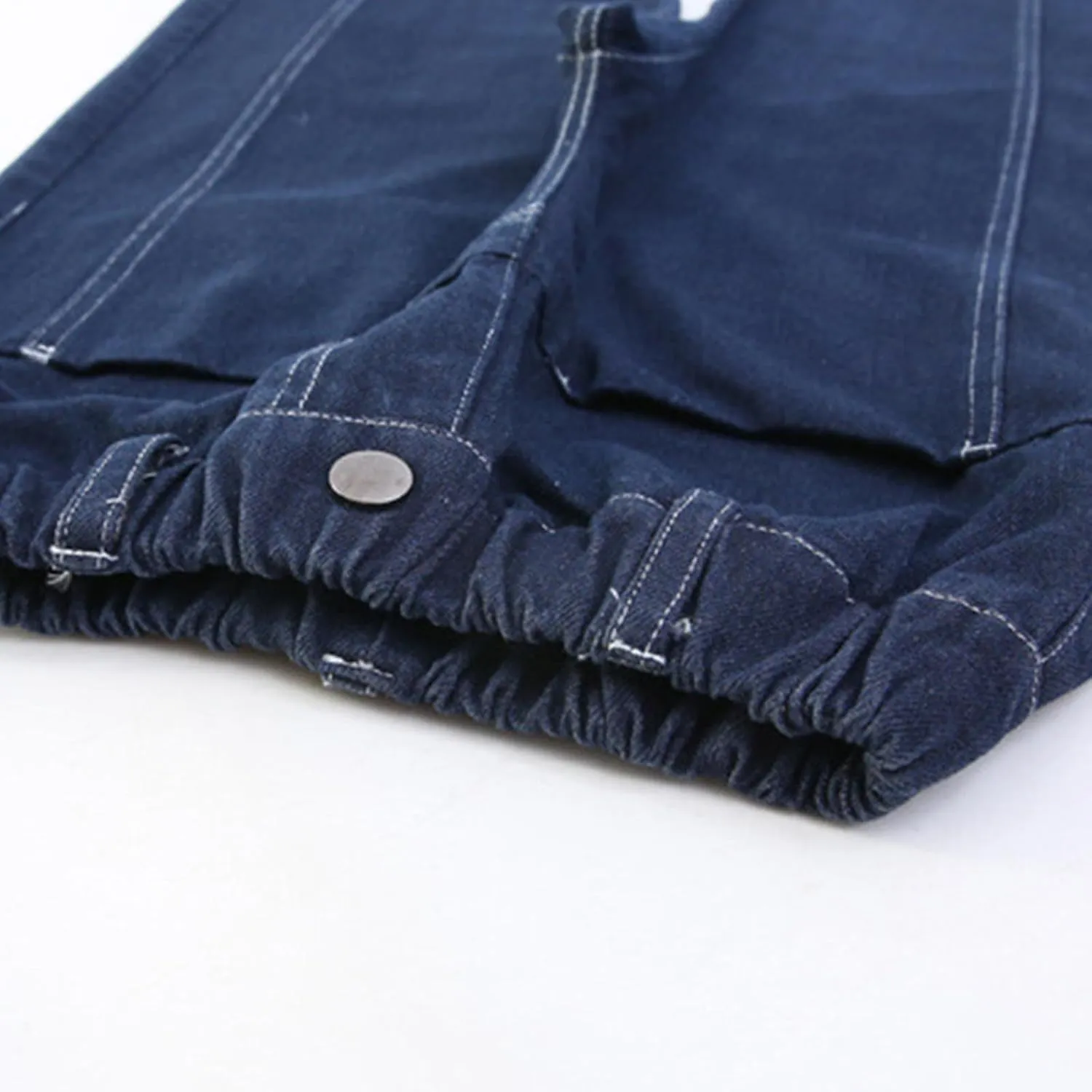 Spring Baggy Jeans for Teen Girls Fashion Elastic High Waisted Denim Pants Y2K Trendy Loose Straight Wide Leg Trouser