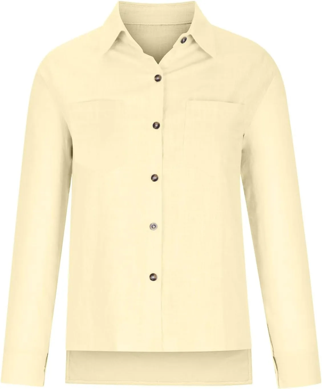Spring Tops for Women 2025 Summer Cotton Linen Shirts Long Sleeve Button Down Dressy Casual Tees Gauze Blouses Tees