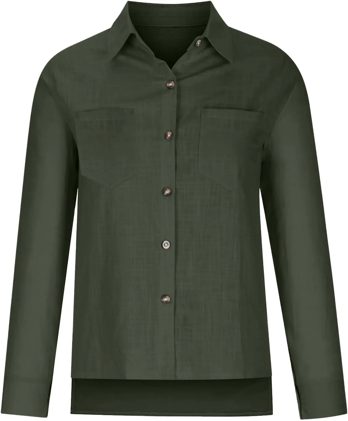 Spring Tops for Women 2025 Summer Cotton Linen Shirts Long Sleeve Button Down Dressy Casual Tees Gauze Blouses Tees