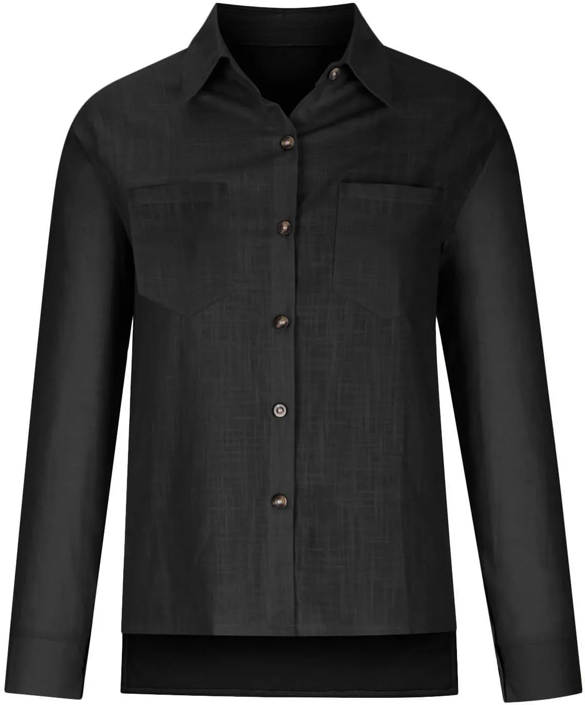 Spring Tops for Women 2025 Summer Cotton Linen Shirts Long Sleeve Button Down Dressy Casual Tees Gauze Blouses Tees