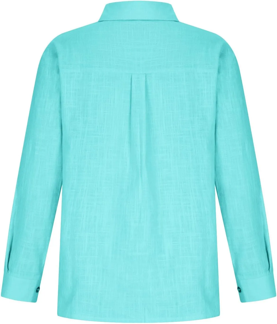 Spring Tops for Women 2025 Summer Cotton Linen Shirts Long Sleeve Button Down Dressy Casual Tees Gauze Blouses Tees