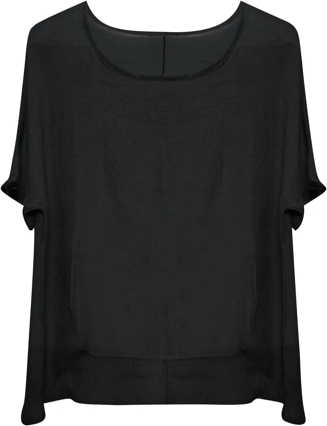 Summer Women Cotton Linen Tops Trendy Short Sleeve Casual Tshirt Oversized Loose Fit Crewneck Blouse High Low Hem Tees