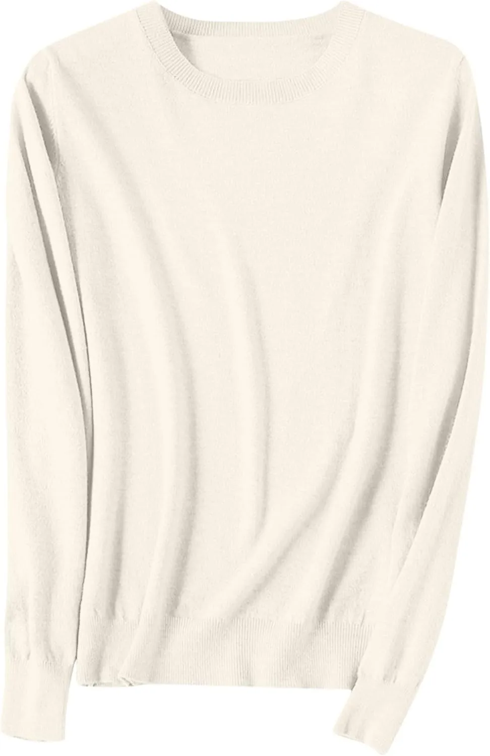Sweaters for Women Long Sleeve Crew Neck Knitted Sweaters Casual Basic Pullover Sweaters Top