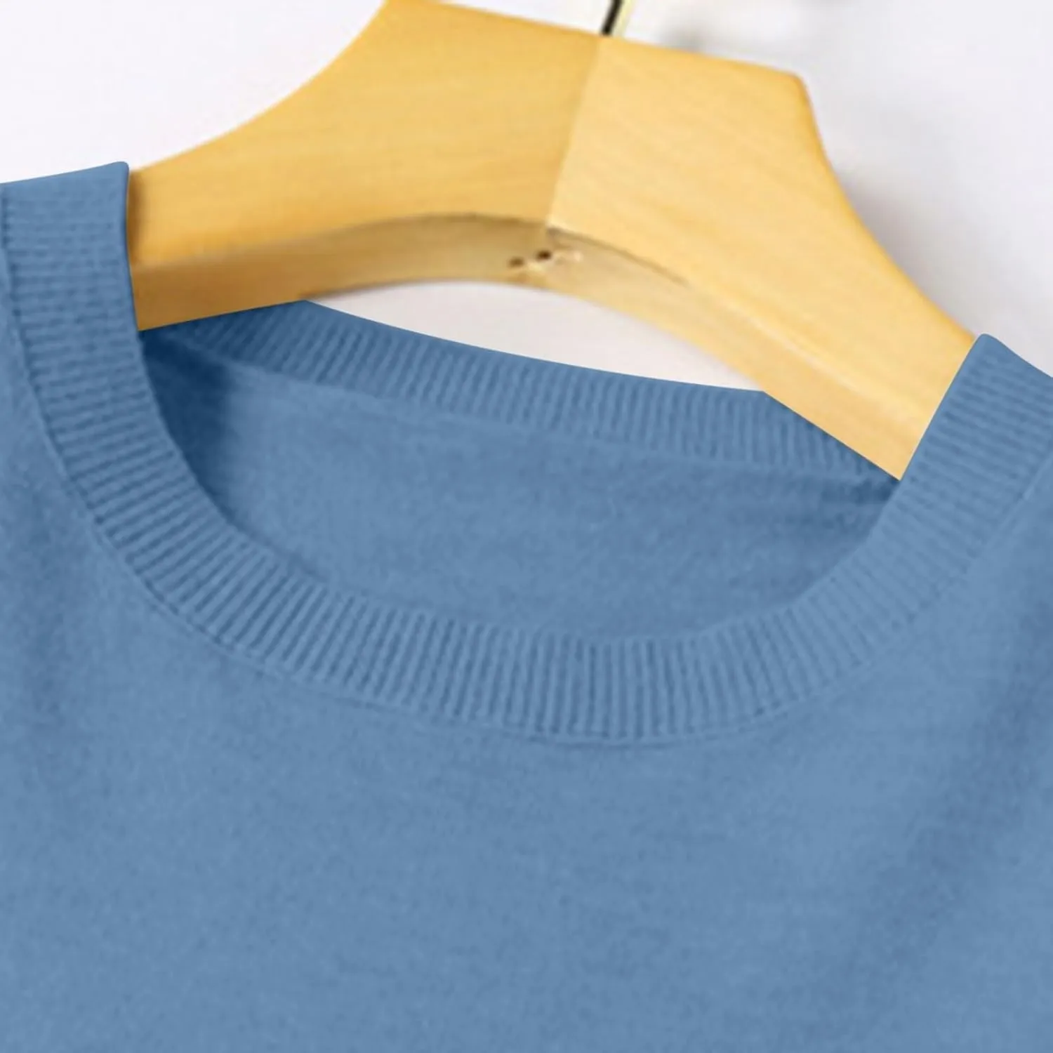 Sweaters for Women Long Sleeve Crew Neck Knitted Sweaters Casual Basic Pullover Sweaters Top